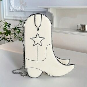 Cowgirl Cowboy Boot Purse Bag